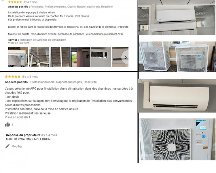 Installation climatisation réversible Clermont